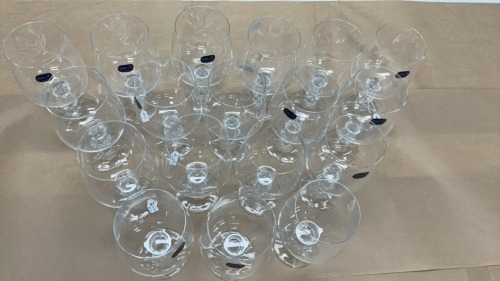 24x Claudia Bohemia Crystal 200ml Wine Glasses
