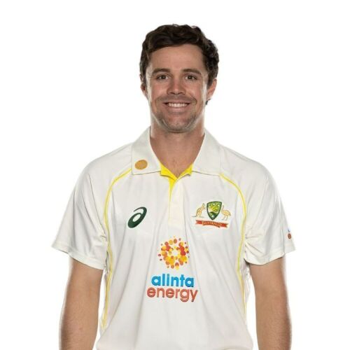Travis Head Signed Australian Cricket Team Pink Test 2022 Shirt
