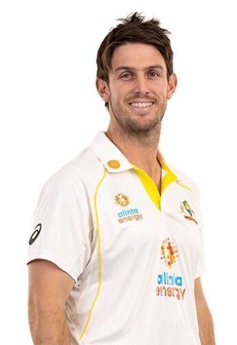 Mitch Marsh Signed Australian Cricket Team Pink Test 2022 Shirt