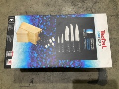 Tefal Wooden Knife Block 5pc Set- Ice Force Knives K232S574 - 2