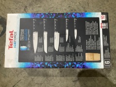 Tefal Wooden Knife Block 5pc Set- Ice Force Knives K232S574 - 3