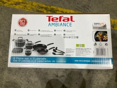 Tefal Ambiance 6-Piece Cookset + 3 Utensils - 6