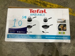Tefal Ambiance 6-Piece Cookset + 3 Utensils - 7