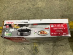 Tefal Premium Specialty Hard Anodised Induction Chef Pan with Lid 30 cm H9167517 - 4