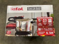 Tefal Fast &amp; Easy Induction Stainless Steel 8L Pressure Cooker P2534447 - 4