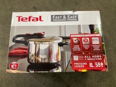 Tefal Fast &amp; Easy Induction Stainless Steel 8L Pressure Cooker P2534447 - 2