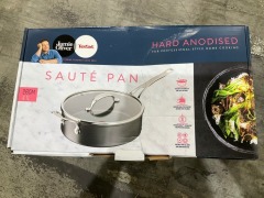 Tefal Jamie Oliver Cooks Classic Induction Non-Stick Hard Anodised Sautepan 26cm + lid Black H9123344 - 2