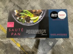 Tefal Jamie Oliver Cooks Classic Induction Non-Stick Hard Anodised Sautepan 26cm + lid Black H9123344 - 7