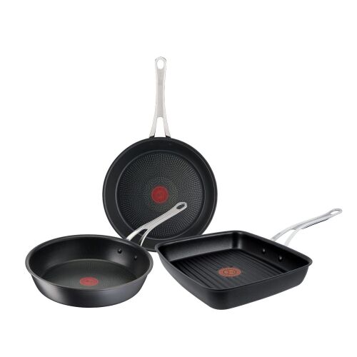 Jamie Oliver 2-Piece Frypan Set & BONUS Sharks Tooth Grill Pan H912S217BGP