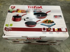 Tefal So Pro 3 Piece Titanium Force Non Stick Induction Cook Set plus 2pc Utensil Set G154S644 - 2