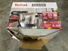 Tefal Fast &amp; Easy Induction Stainless Steel 8L Pressure Cooker P2534447 - 4