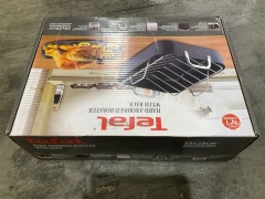 Tefal D9259944 29x39cm Hard Anodised Roaster and Rack - 4