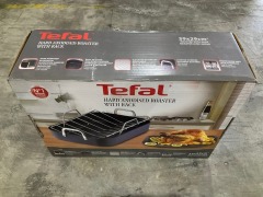 Tefal D9259944 29x39cm Hard Anodised Roaster and Rack - 5