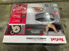 Tefal Jamie Oliver Cooks Classic Induction Non-Stick Hard Anodised Shallowpan 30cm + Lid Black H9129944 - 4