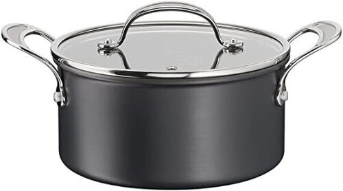 Tefal Jamie Oliver Cooks Classic Induction Non-Stick Hard Anodised Stewpot 24cm/5.4L+li Black H9124644