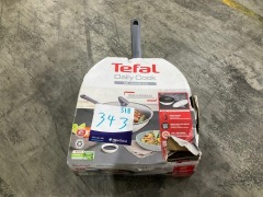 Tefal Daily Cook Induction Stainless Steel 28cm Non-Stick Stir-Fry Wok w Lid G7309955 - 2