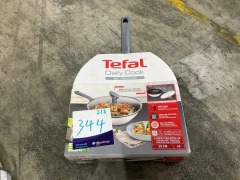 Tefal Daily Cook Induction Stainless Steel 28cm Non-Stick Stir-Fry Wok w Lid G7309955 - 2