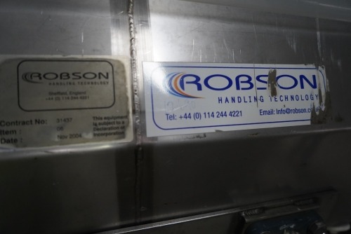 (6) Robson Mobile inclined belt conveyors,