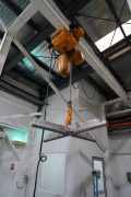 Bag Discharge Conveyor, 1200mm width, Kito 2 ton hoist with lifting jig - 3