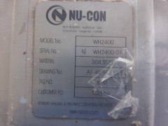 Nu-Con Batch Hopper Model WH2400, 1MT, sn: NZ WH2400-01, mfg. 2005 - 2