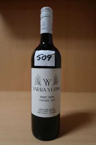 Yarra Yering Yarra Valley Pinot Noir 2015 (1x750ml).Establishment Sell Price is: $160