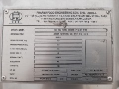 Pharmafood Engineering Sdn Bhd SS304 Twin Dense Phase Pot powder Transfer, sn: PFE-PV-2015-39 & 40, mfg. 2015 - 3