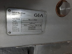 GEA Nu-Con Model 100 x 3 RTSV, RTSV #2 (Silo 2 to A,F,G Lines) sn: 9131114, mfg. 2013 - 2