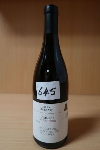 Hurley Mornington Pinot Noir Hommage 2013 (1x750ml).Establishment Sell Price is: $129