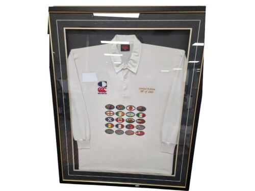 2003 Rugby World Cup LIMITED EDITION Official Canterbury Jersey (Framed)