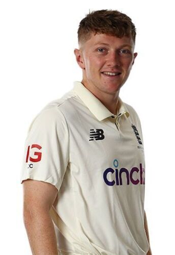 Dom Bess England Cricket Team Signed Pink Test 2022 Shirt