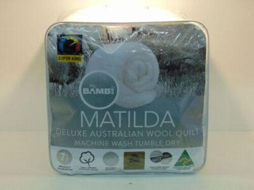 Super King Size My Bambi Matilda Deluxe Australian Wool Quilt