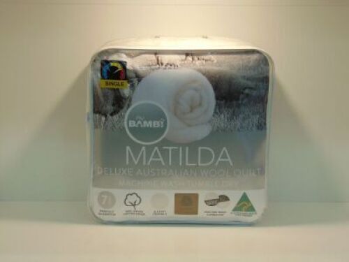 Single&nbsp;Size&nbsp;My Bambi Matilda Deluxe Australian Wool Quilt
