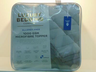 King Bed Size The Luxury Bedding Company Allergy Free 1000Gsm Microfibre Topper
