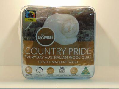 King Size My Bambi Country Pride Everyday Australian Wool Quilt