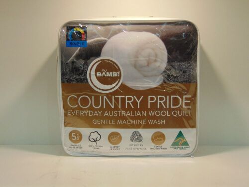 Single Size My Bambi Country Pride Everyday Australian Wool Quilt
