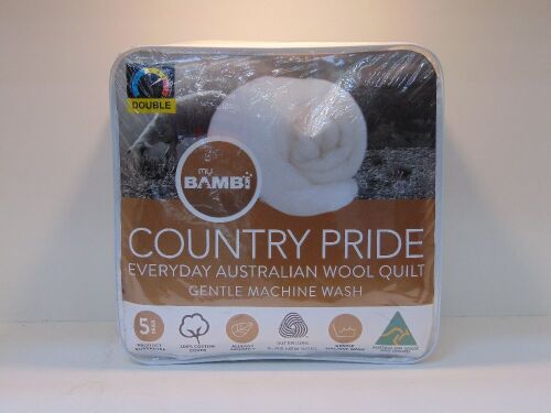Double Bed Size My Bambi Country Pride Everyday Australian Wool Quilt