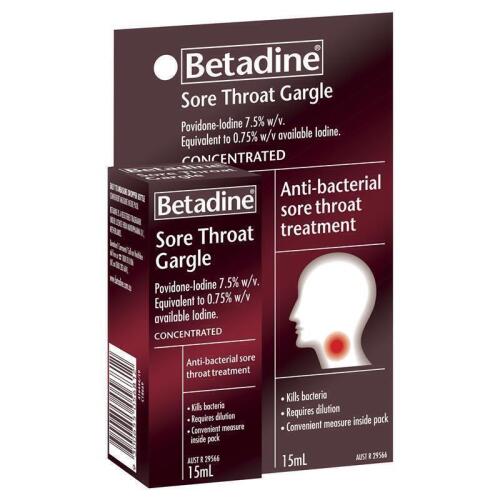 20x Betadine Sore Throat 15ml