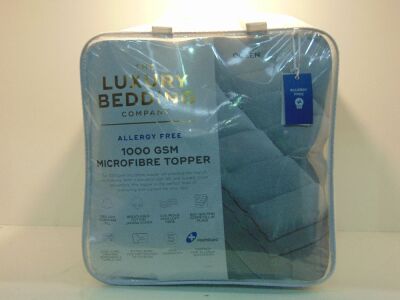 Queen Size The Luxury Bedding Company Allergy Free 1000Gsm Microfibre Topper