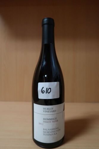 Hurley Mornington Pinot Noir Hommage 2012 (1x750ml).Establishment Sell Price is: $139