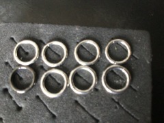 DNL 8x Titanium Closed Rings - 8mm - 2