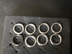 DNL 8x Titanium Closed Rings - 8mm - 3
