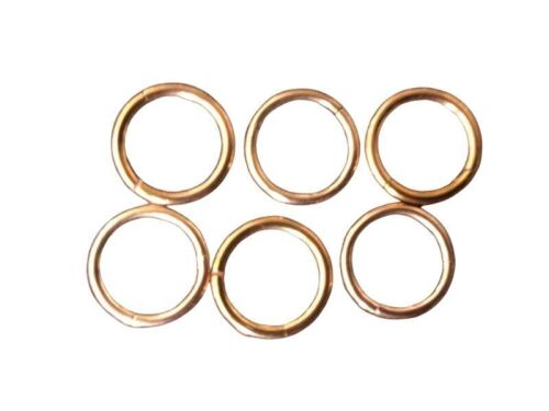 DNL 6x Titannium Fine Rose Gold Toned Closed ring - 10mm