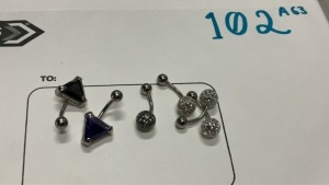5x Belly Button Rings - 2