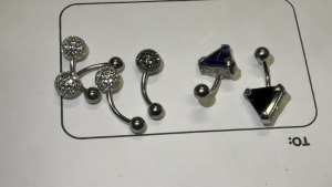 5x Belly Button Rings - 4