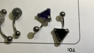 5x Belly Button Rings - 5