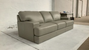 Melbourne 3 Seater Leather Sofa - 3