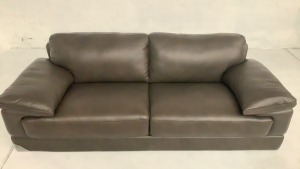 Park Avenue 3 Seater Leather Sofa - 2