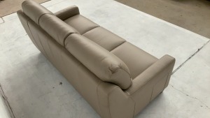 Brighton 3 Seater Leather Sofa - 3
