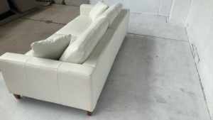 Zara 4 Seater Leather Sofa - 3