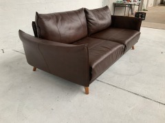 Melbourne 2 Seater Leather Sofa - 3